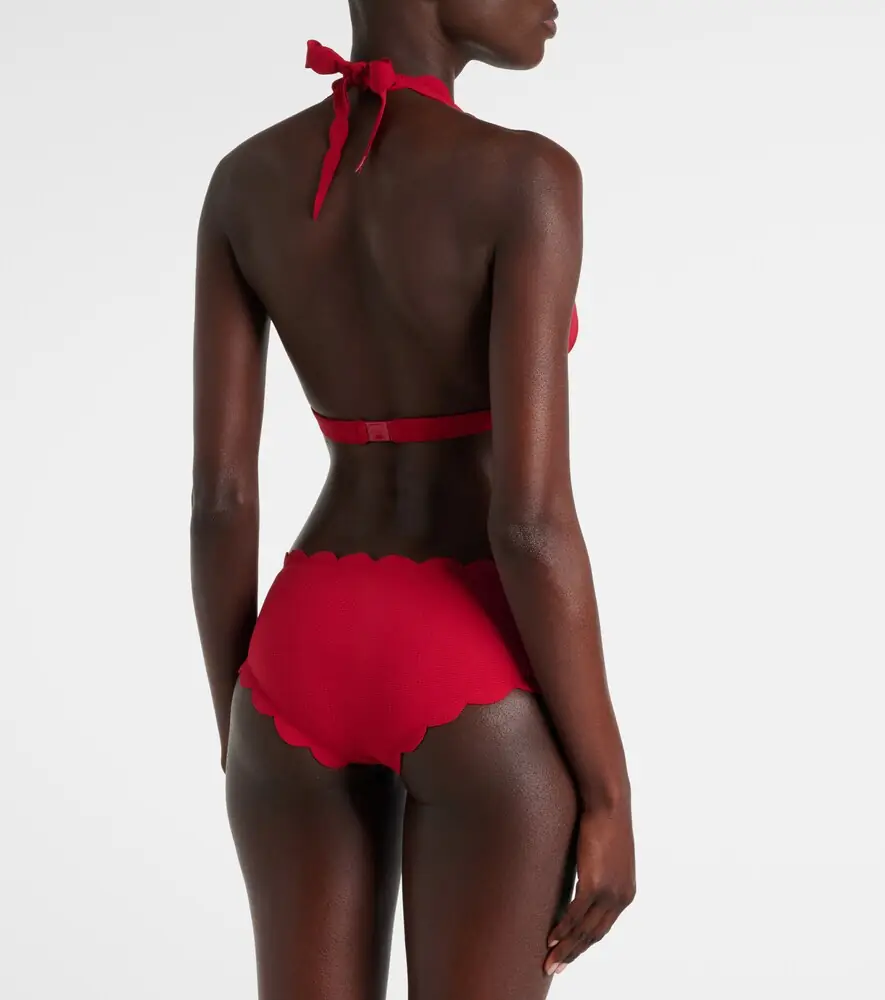 Marysia Spring scalloped halterneck bikini top | Thumbnail 4 Marysia Spring scalloped halterneck bikini top | Thumbnail 4