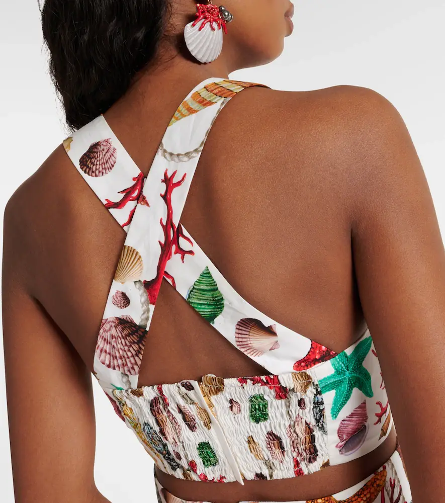 Dolce & Gabbana Capri printed cotton crop top | Thumbnail 2 Dolce & Gabbana Capri printed cotton crop top | Thumbnail 2