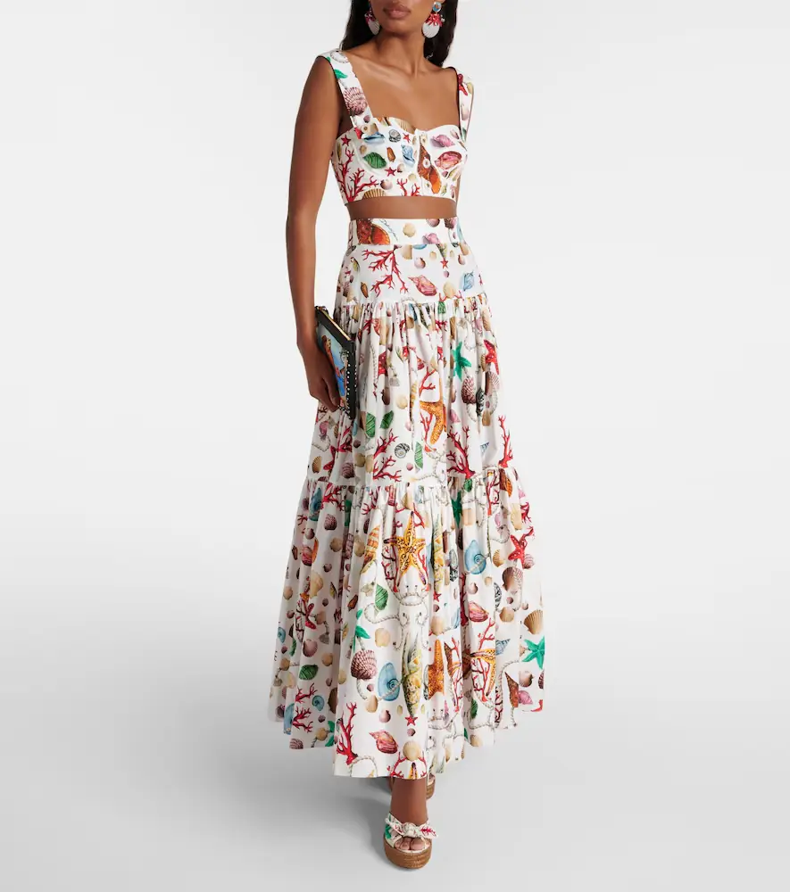 Dolce & Gabbana Capri printed cotton crop top | Thumbnail 5 Dolce & Gabbana Capri printed cotton crop top | Thumbnail 5