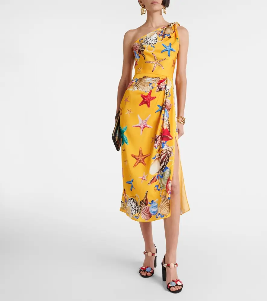 Dolce & Gabbana Capri printed silk-blend midi dress | Thumbnail 3 Dolce & Gabbana Capri printed silk-blend midi dress | Thumbnail 3