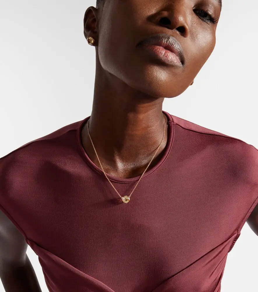Bucherer Fine Jewellery Peekaboo 18kt rose gold necklace with beryl and diamonds | Thumbnail 4