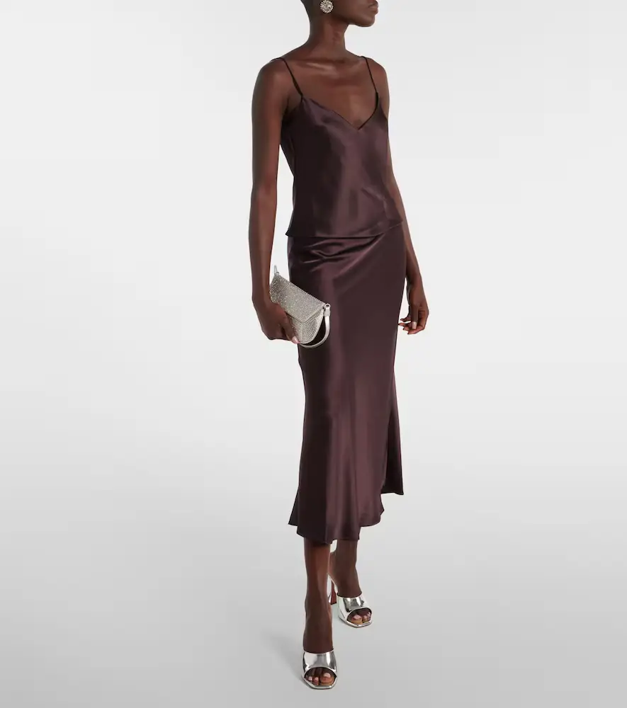 Galvan Ischia satin camisole | Thumbnail 2