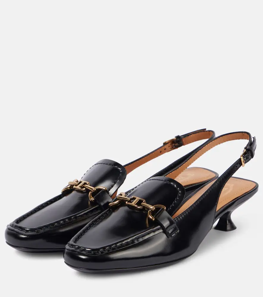 Tod's 35 leather slingback pumps | Thumbnail 3