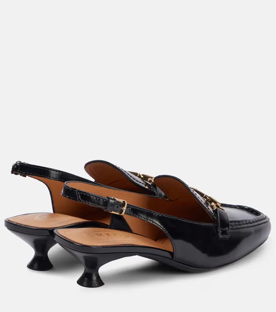 Tod's 35 leather slingback pumps | Thumbnail 4
