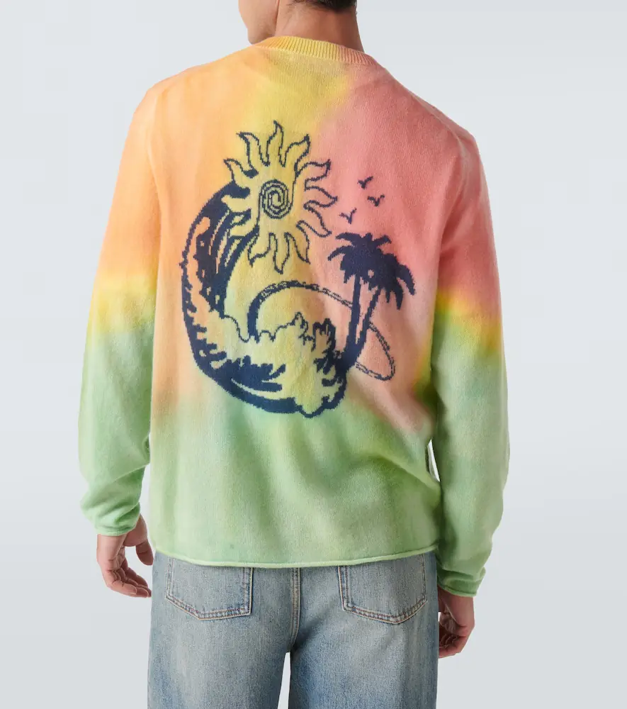 The Elder Statesman Wave Aura cashmere sweater | Thumbnail 2