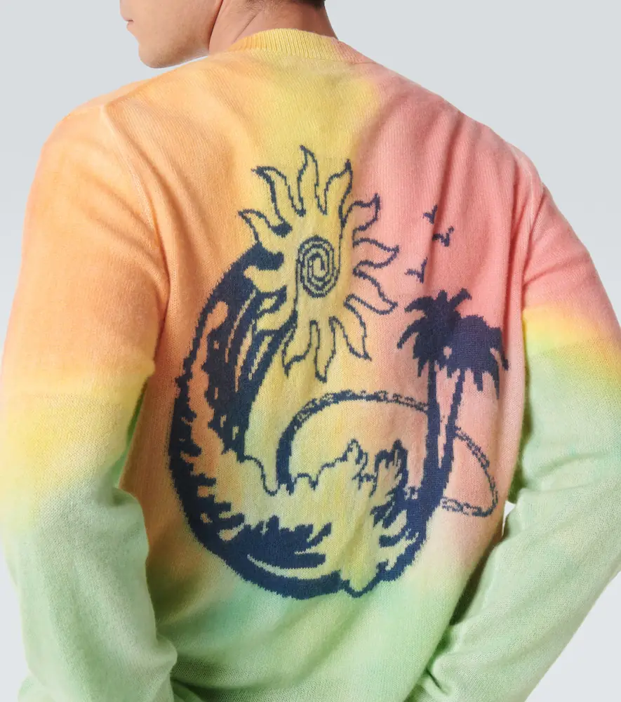 The Elder Statesman Wave Aura cashmere sweater | Thumbnail 4