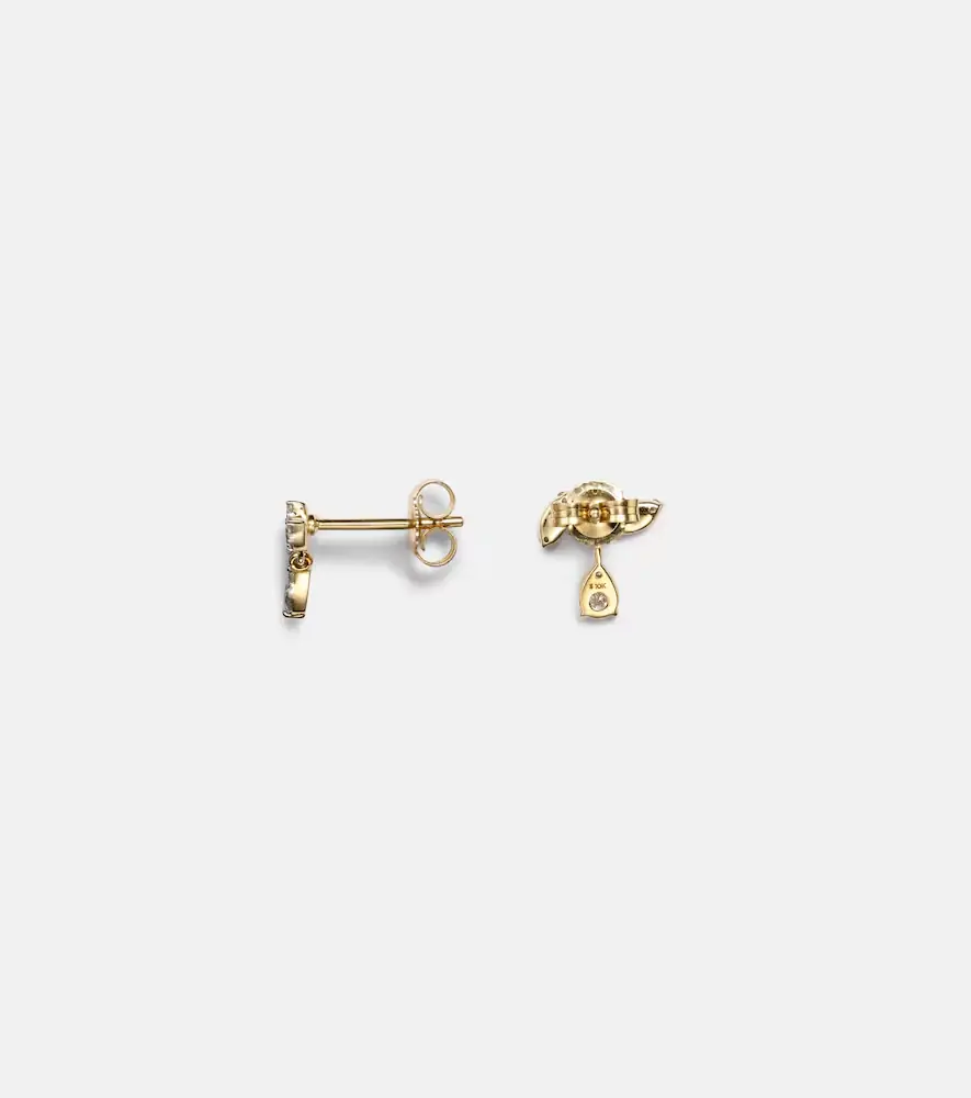 Stone and Strand Muse Drop 10kt gold earrings with diamonds | Thumbnail 2 Stone and Strand Muse Drop 10kt gold earrings with diamonds | Thumbnail 2