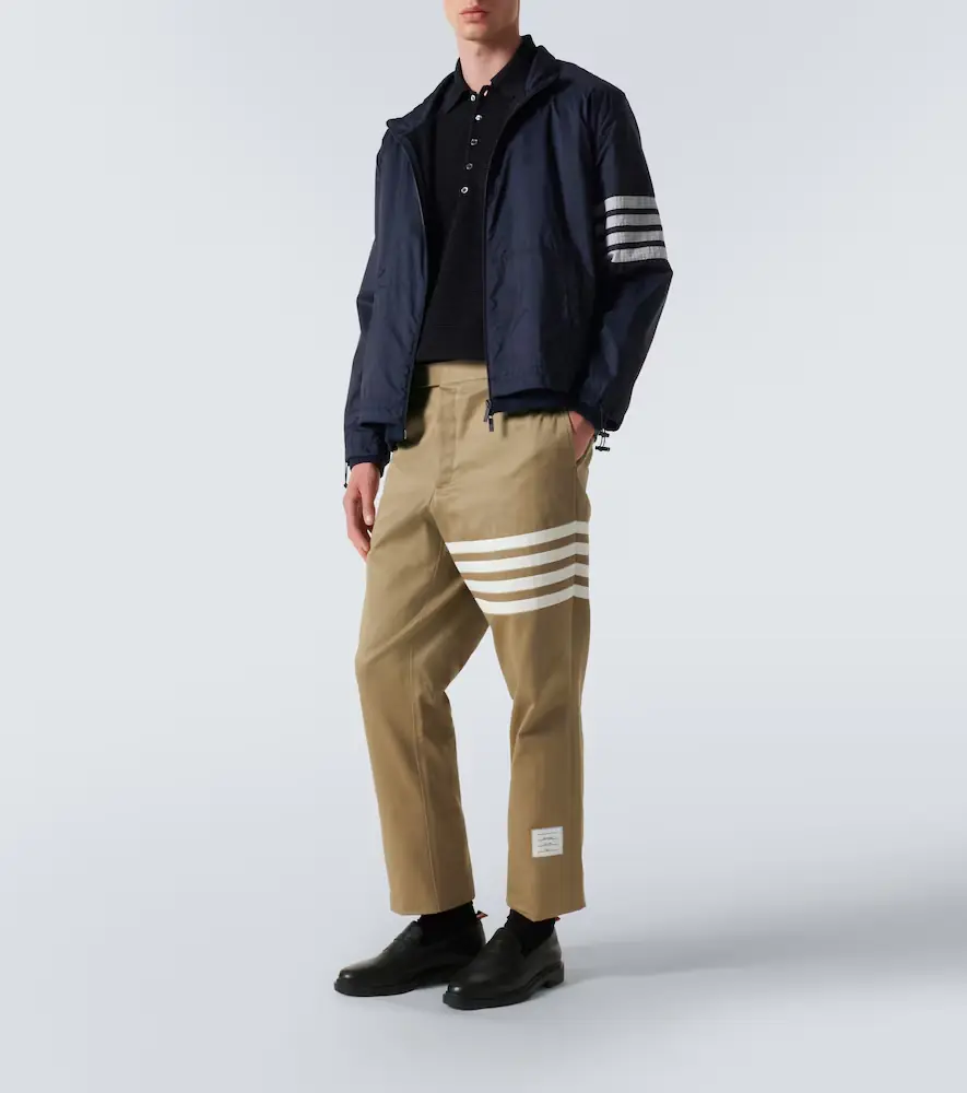 Thom Browne 4-Bar linen and cotton polo shirt | Thumbnail 4 Thom Browne 4-Bar linen and cotton polo shirt | Thumbnail 4