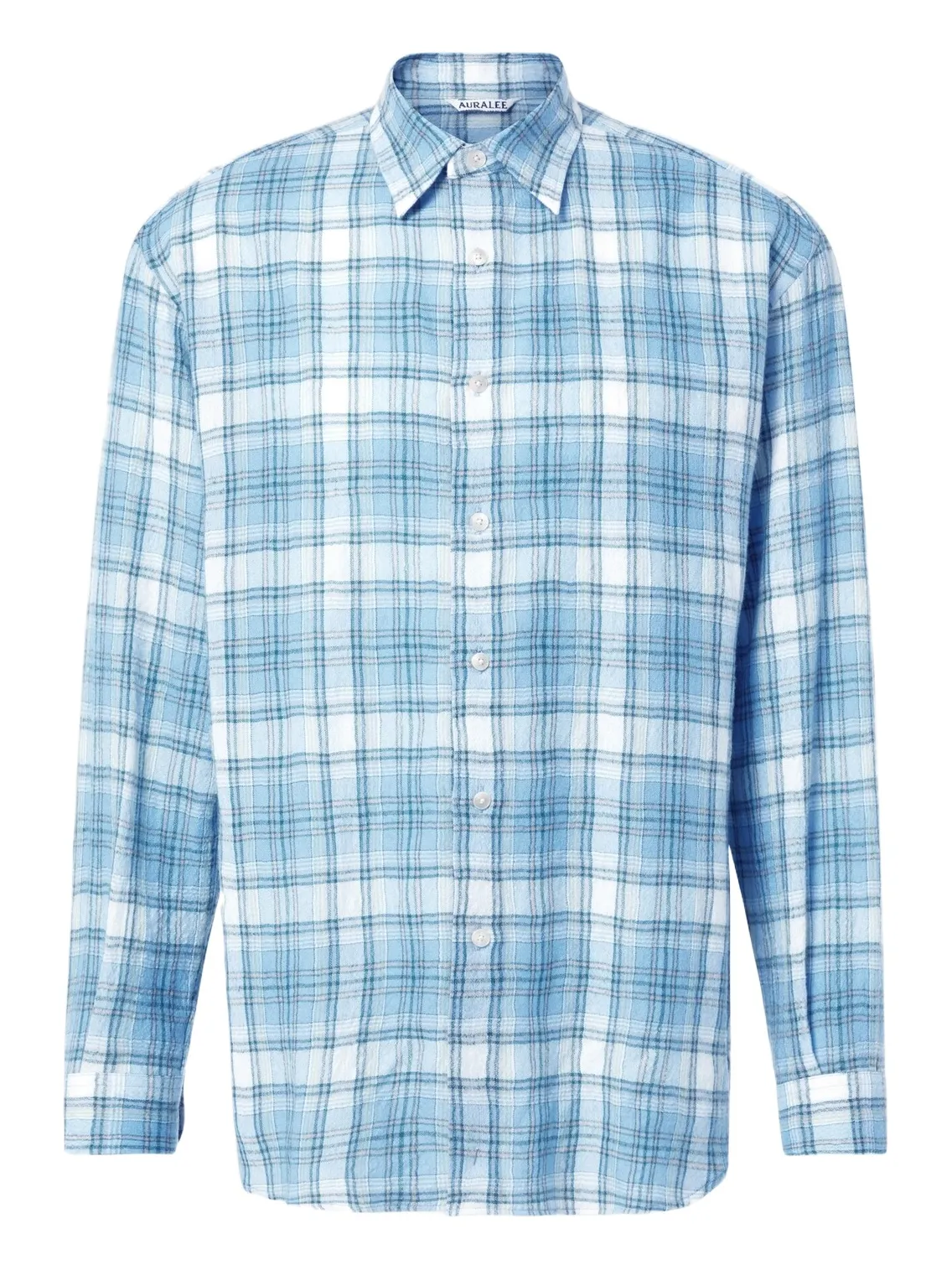 Airy checked wool shirt Airy checked wool shirt