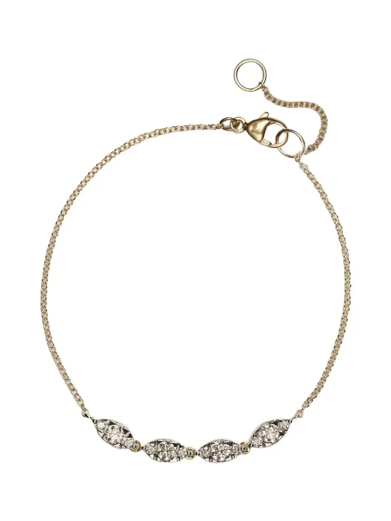 Muse 10kt gold bracelet with diamonds