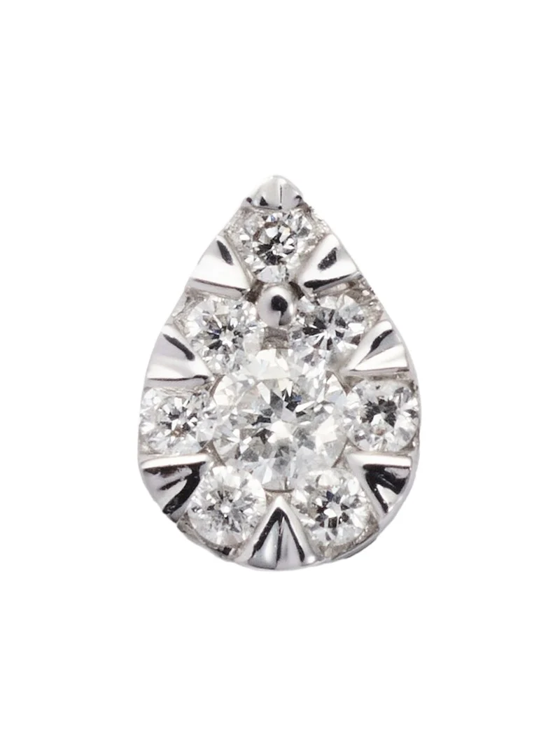 Persée Piercing 18kt white gold single earring with diamonds