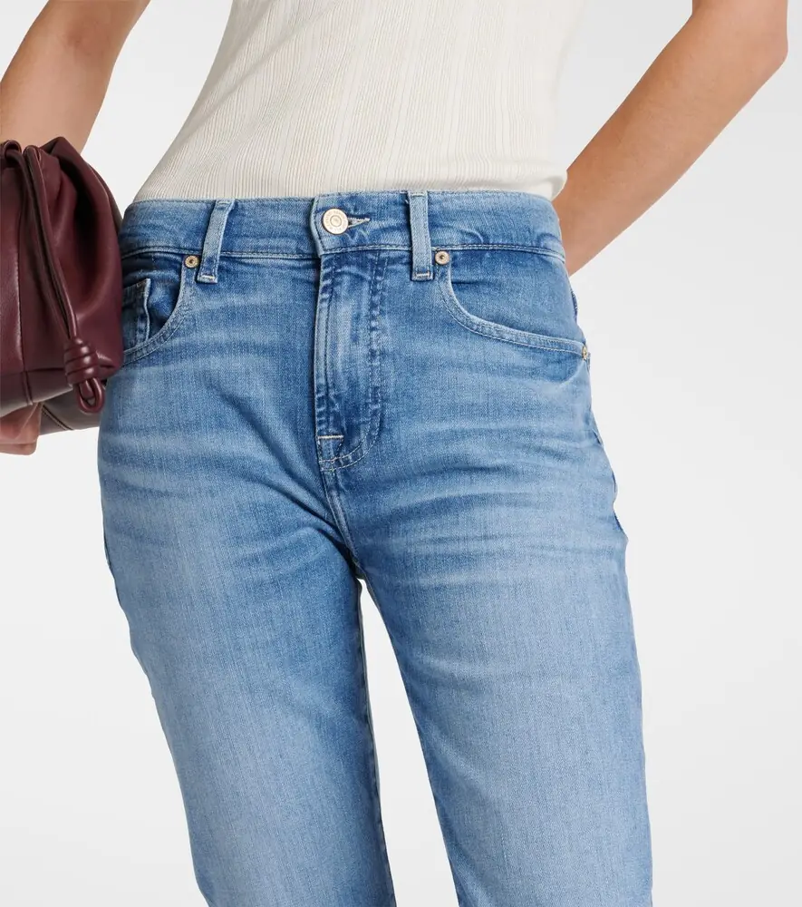 7 For All Mankind Low-rise slim jeans | Thumbnail 2 7 For All Mankind Low-rise slim jeans | Thumbnail 2