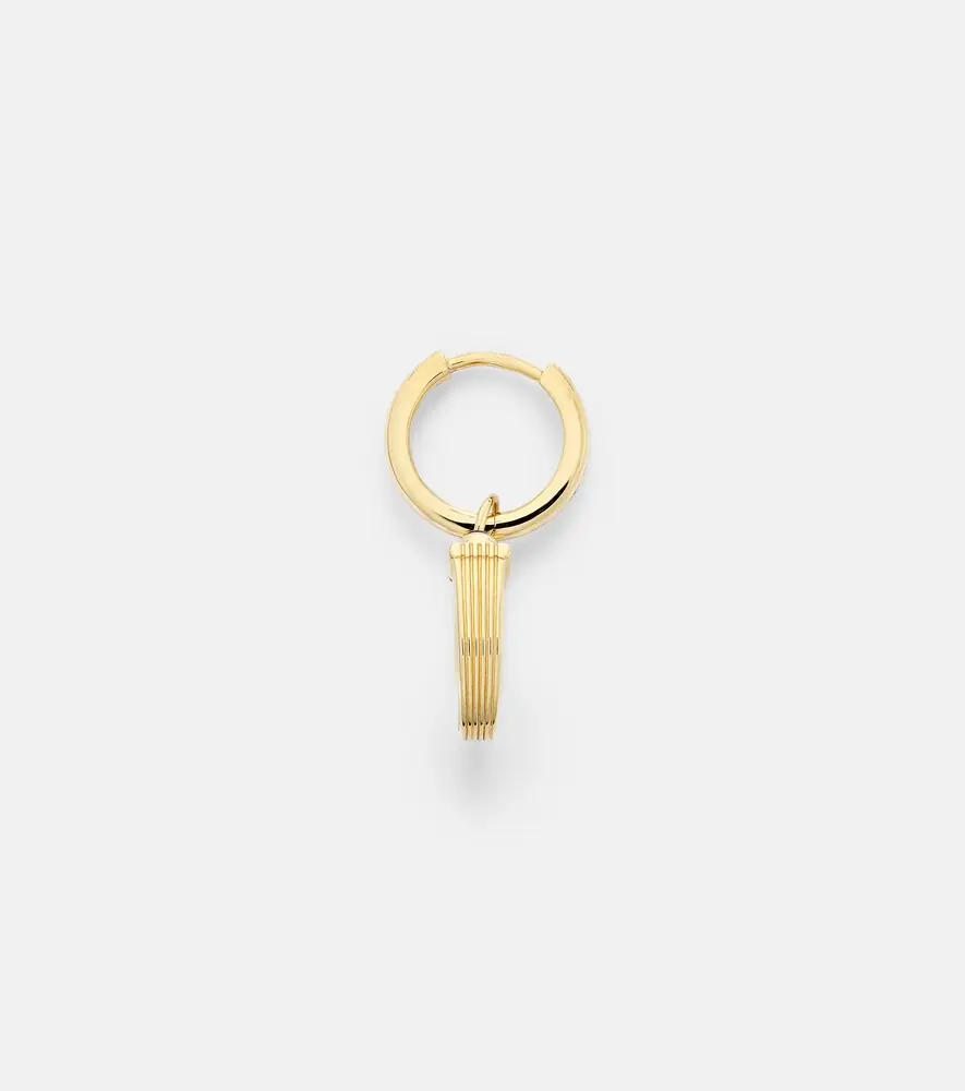 Marie Lichtenberg Baby Charm Horseshoe 18kt gold single earring with sapphire | Thumbnail 2 Marie Lichtenberg Baby Charm Horseshoe 18kt gold single earring with sapphire | Thumbnail 2