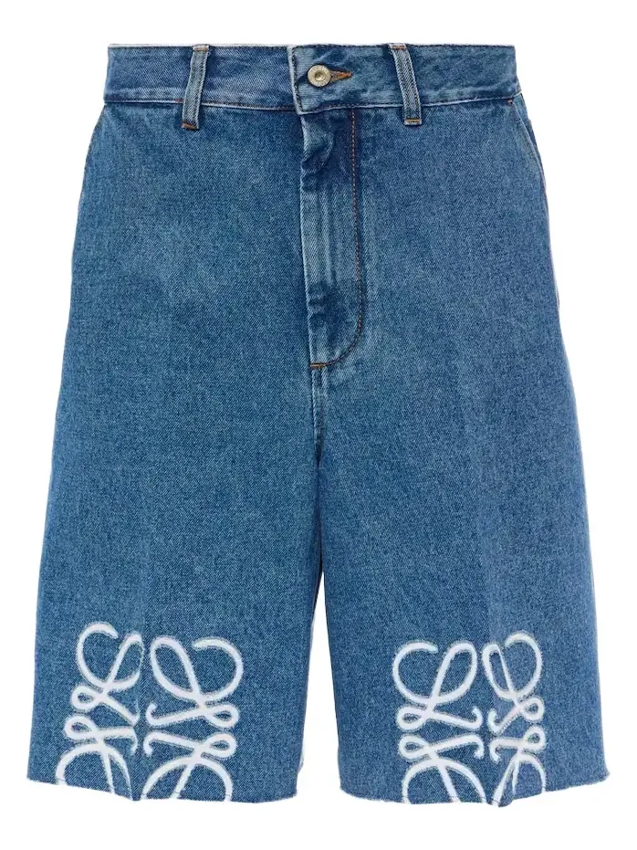 Loewe Anagram denim Bermuda shorts