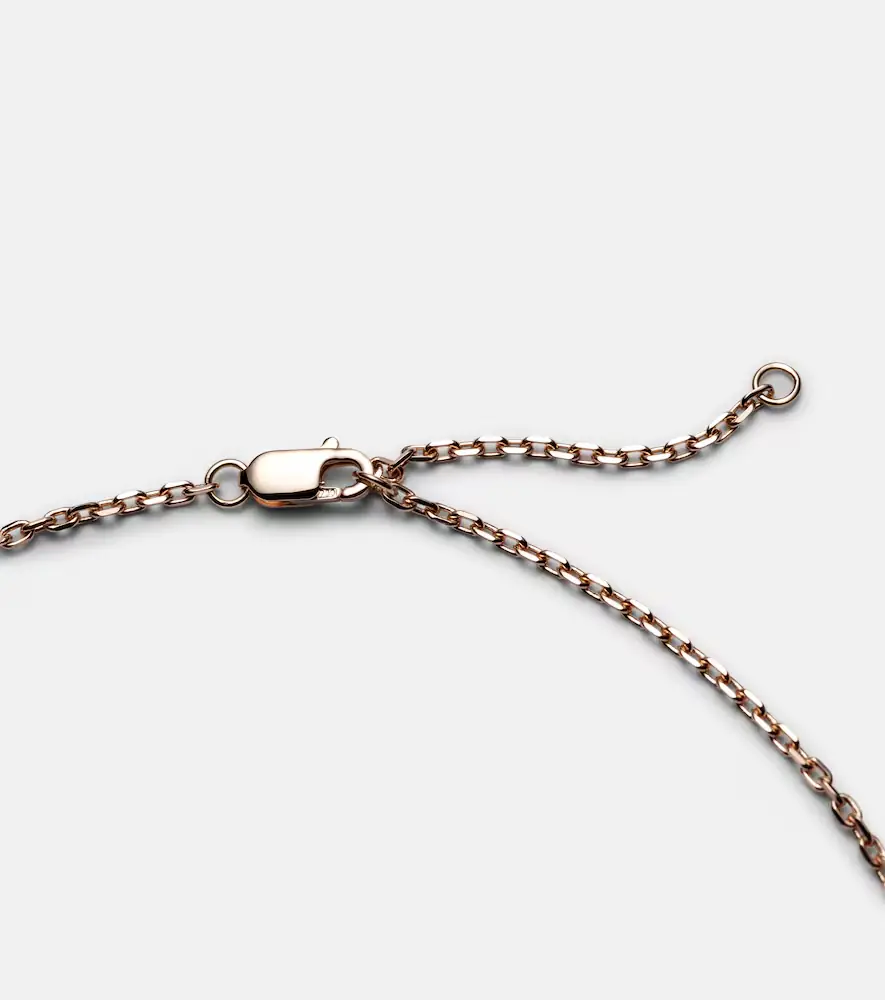 Repossi Antifer 18kt rose gold pendant necklace with malachite and diamonds | Thumbnail 6