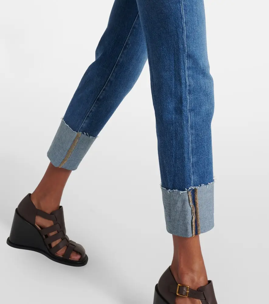 7 For All Mankind Logan high-rise cropped slim jeans | Thumbnail 7 7 For All Mankind Logan high-rise cropped slim jeans | Thumbnail 7