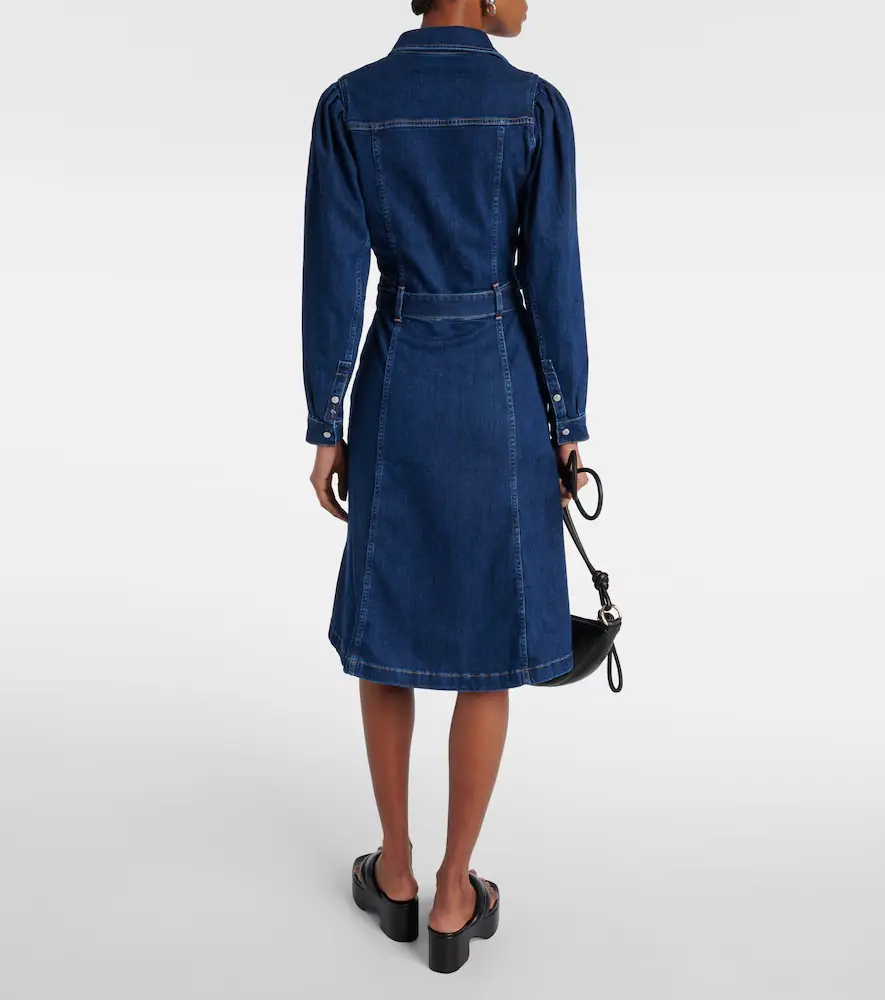 7 For All Mankind Denim midi dress | Thumbnail 4 7 For All Mankind Denim midi dress | Thumbnail 4