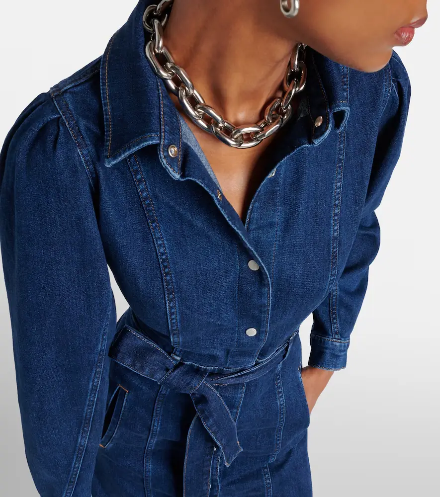 7 For All Mankind Denim midi dress | Thumbnail 7 7 For All Mankind Denim midi dress | Thumbnail 7