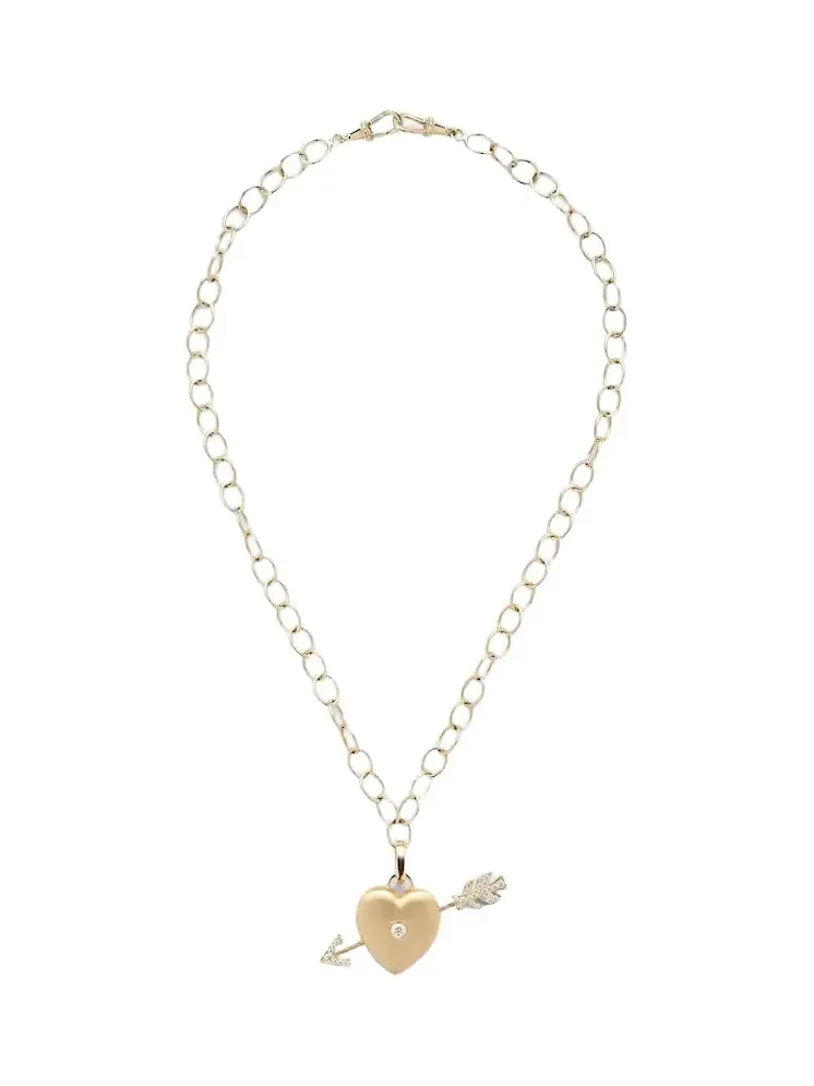 Rosa 18kt gold necklace with diamonds