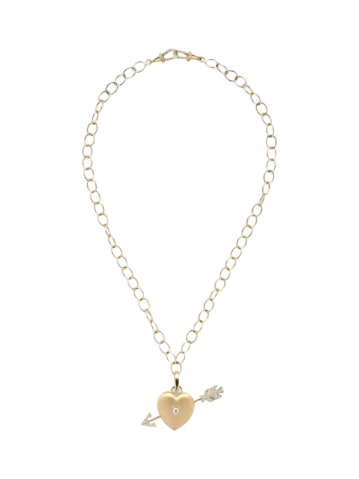 Rosa 18kt gold necklace with diamonds Rosa 18kt gold necklace with diamonds