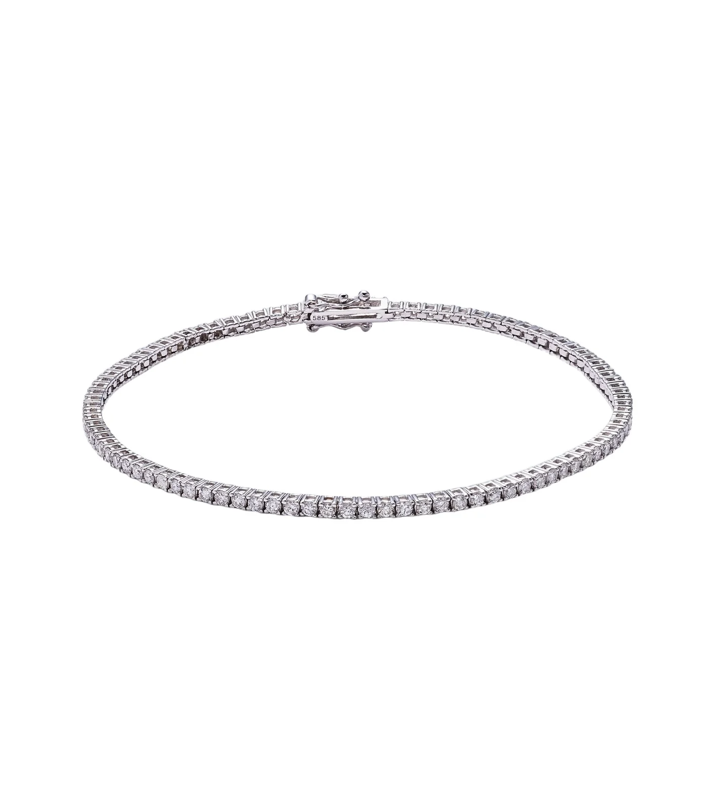 14kt white gold tennis bracelet with diamonds 14kt white gold tennis bracelet with diamonds