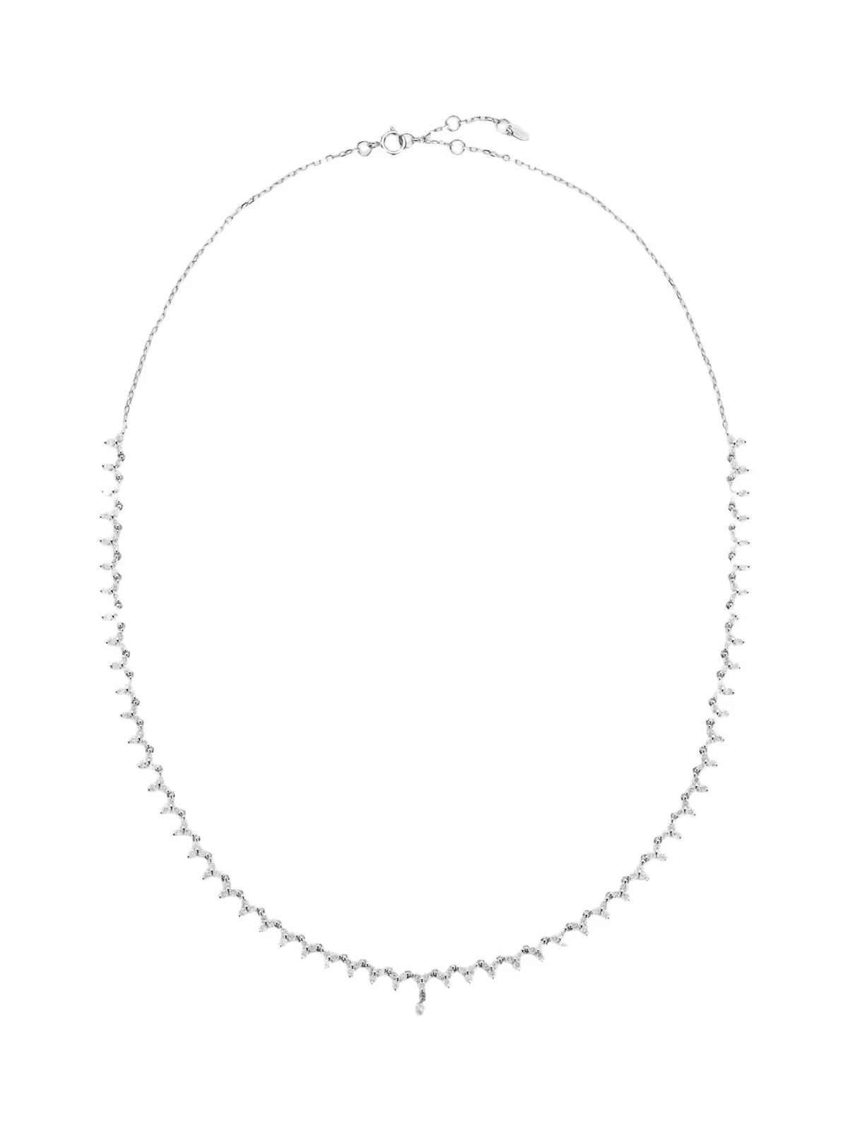 Persée Persée 18kt white gold tennis necklace with diamonds