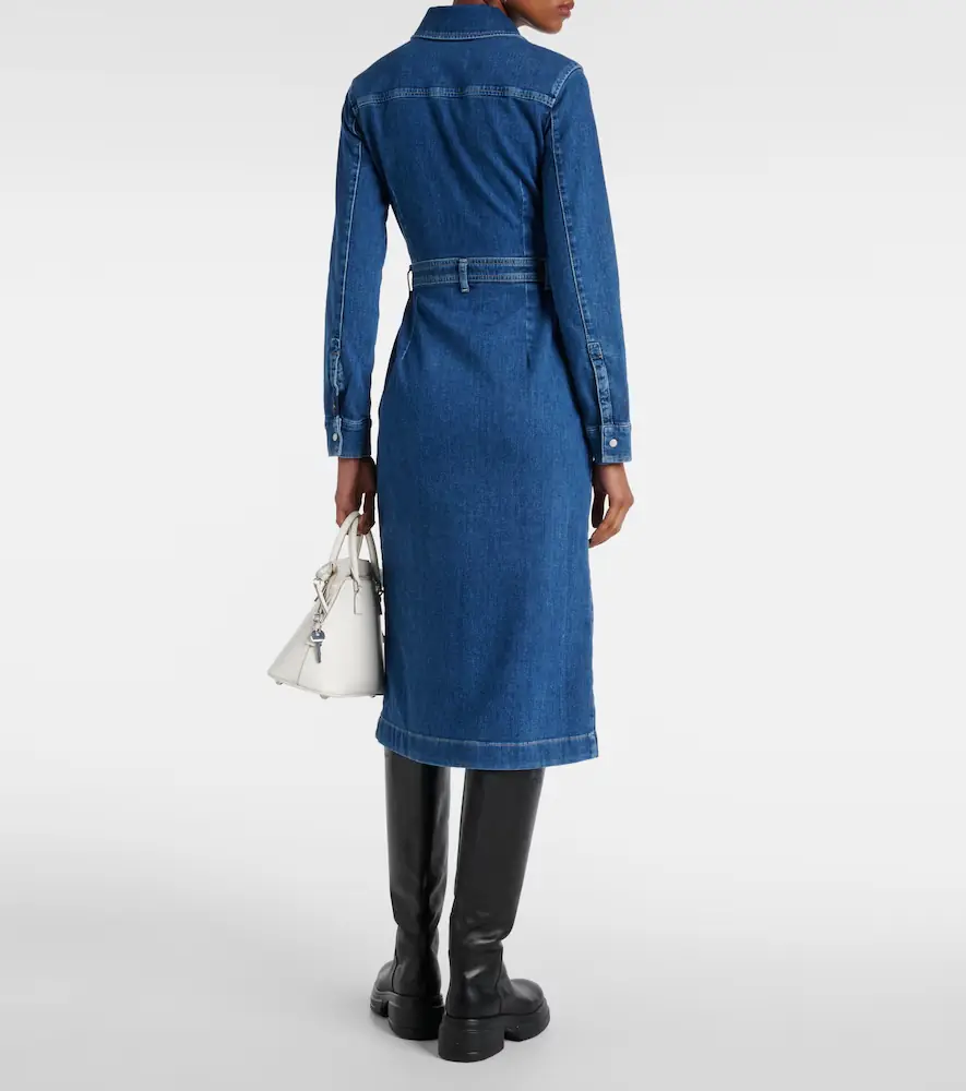 7 For All Mankind Denim midi dress | Thumbnail 3