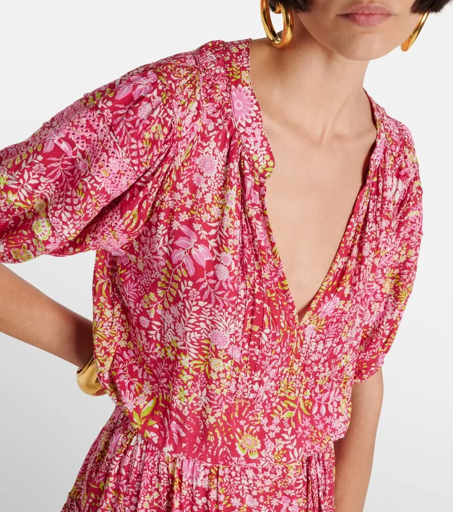 Poupette St Barth Bona floral minidress | Thumbnail 4