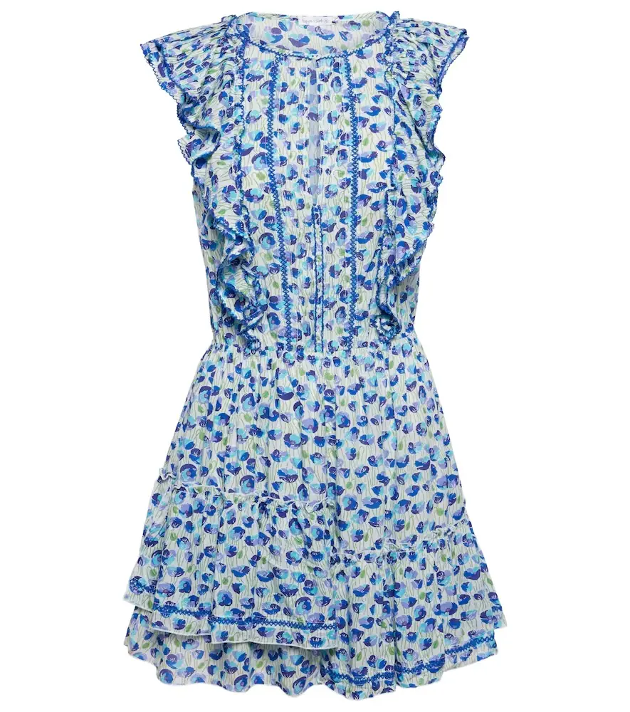 Poupette St Barth Bambi printed ruffled minidress | Image 1 Poupette St Barth Bambi printed ruffled minidress | Image 1