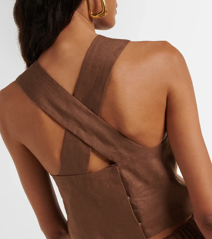 ASCENO Cozumel linen tank top | Thumbnail 2