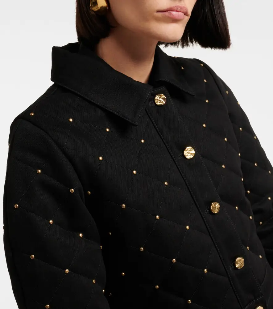Nina Ricci Embellished cropped denim jacket | Thumbnail 5