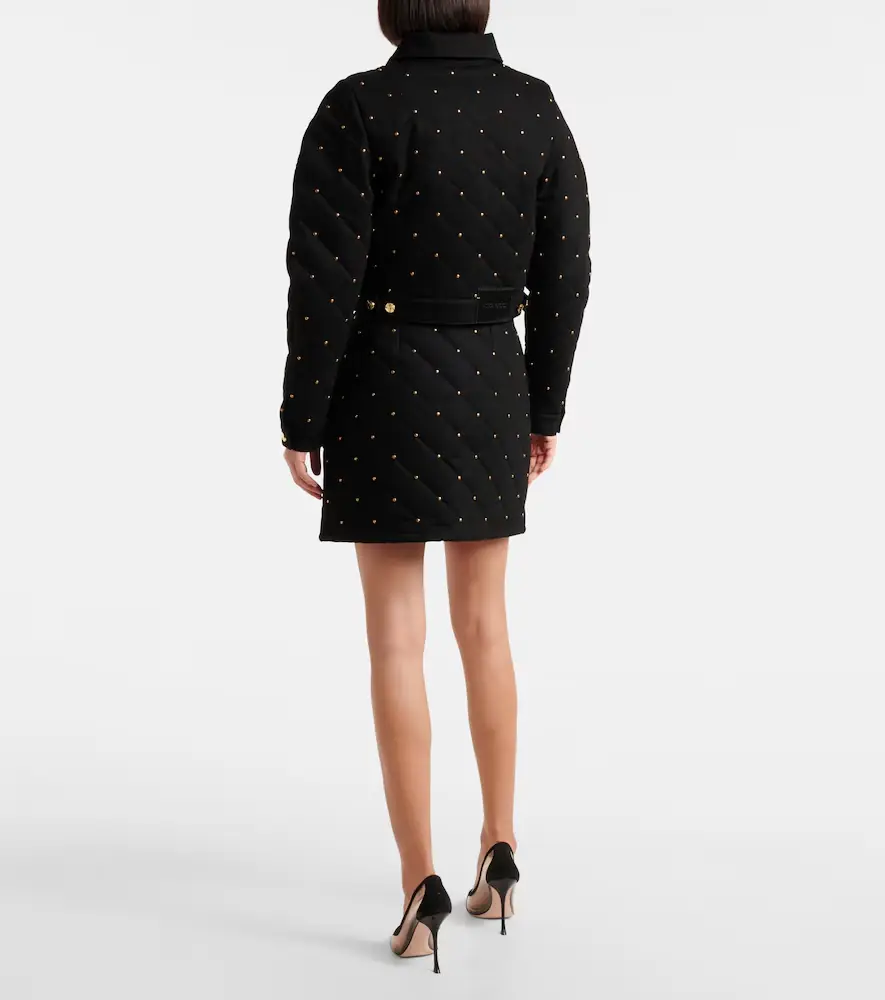 Nina Ricci Embellished cropped denim jacket | Thumbnail 6