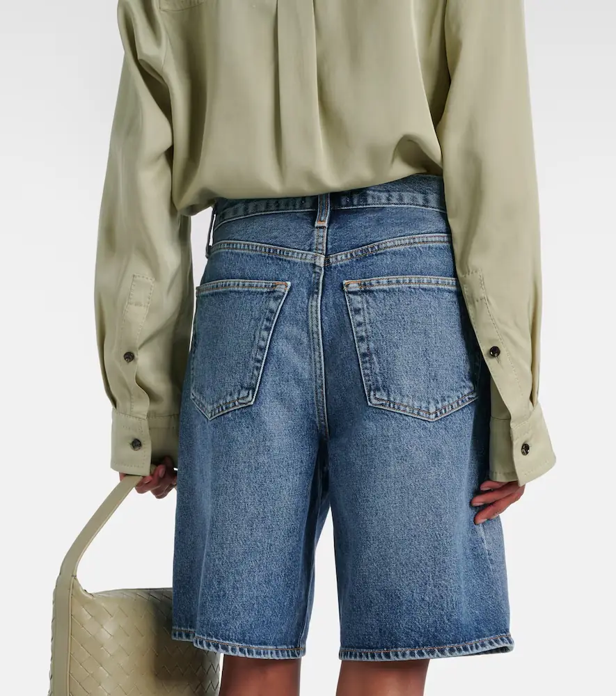 AGOLDE Risha low-rise denim Bermuda shorts | Thumbnail 3