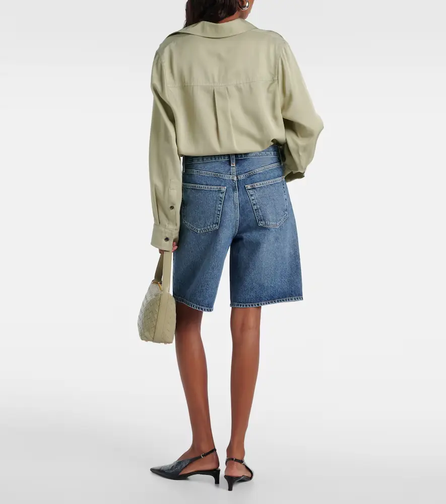 AGOLDE Risha low-rise denim Bermuda shorts | Thumbnail 7
