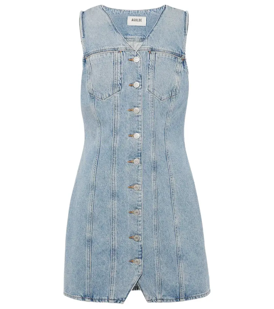 AGOLDE Trina denim minidress