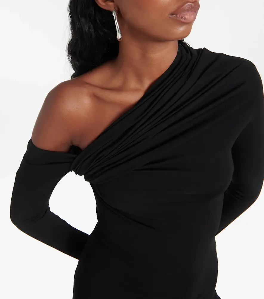 Courrèges Courrèges Twist one-shoulder crêpe minidress | Thumbnail 2