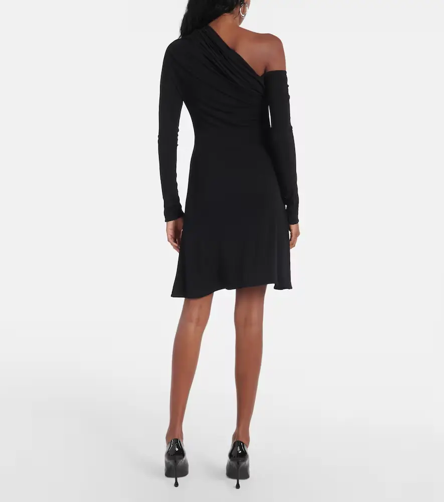 Courrèges Courrèges Twist one-shoulder crêpe minidress | Thumbnail 4
