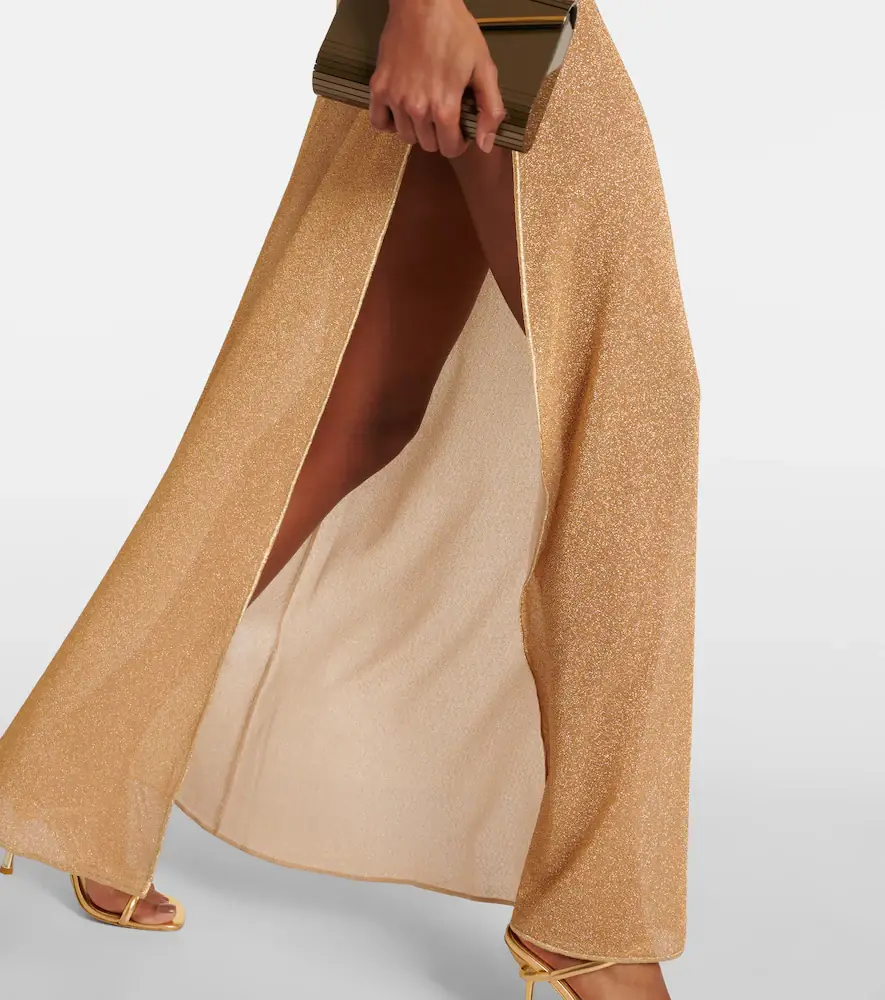 Oséree Oséree Lumière metallic maxi dress | Thumbnail 4