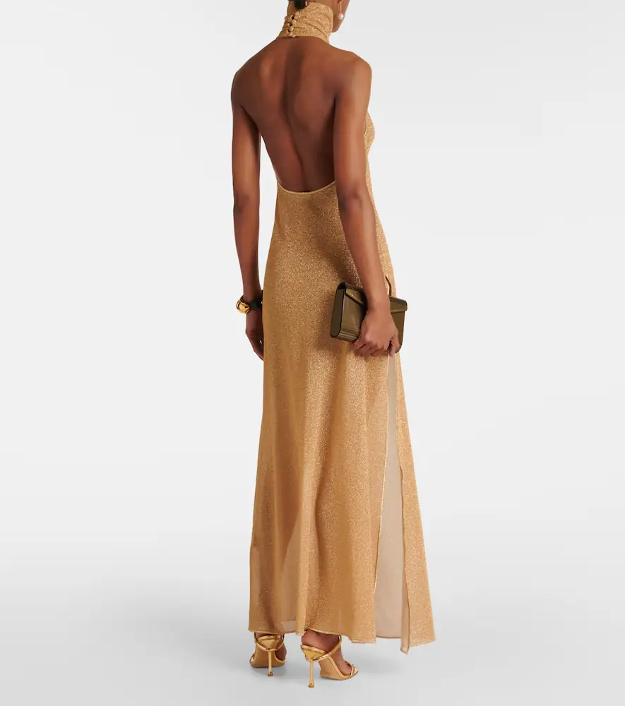 Oséree Oséree Lumière metallic maxi dress | Thumbnail 5