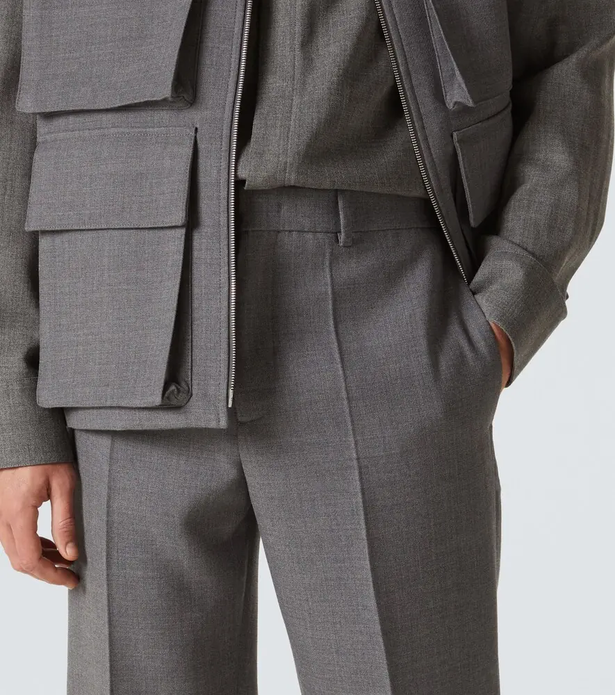 Jil Sander Virgin wool tapered pants | Thumbnail 4