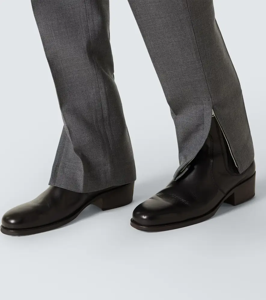 Jil Sander Virgin wool tapered pants | Thumbnail 6