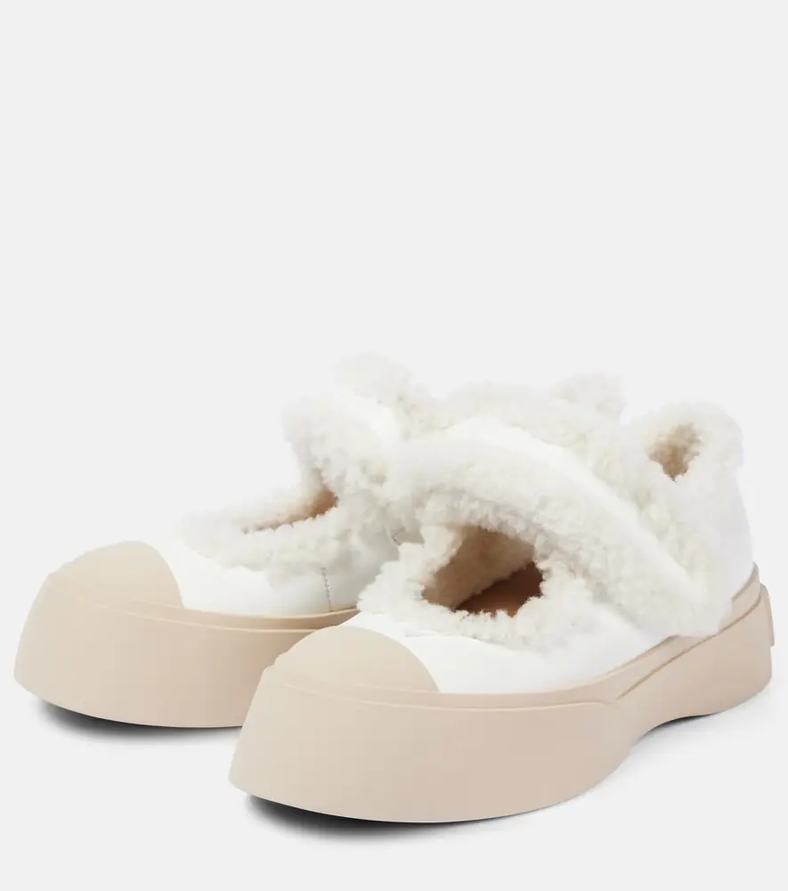 Marni Pablo shearling-lined leather sneakers | Thumbnail 4
