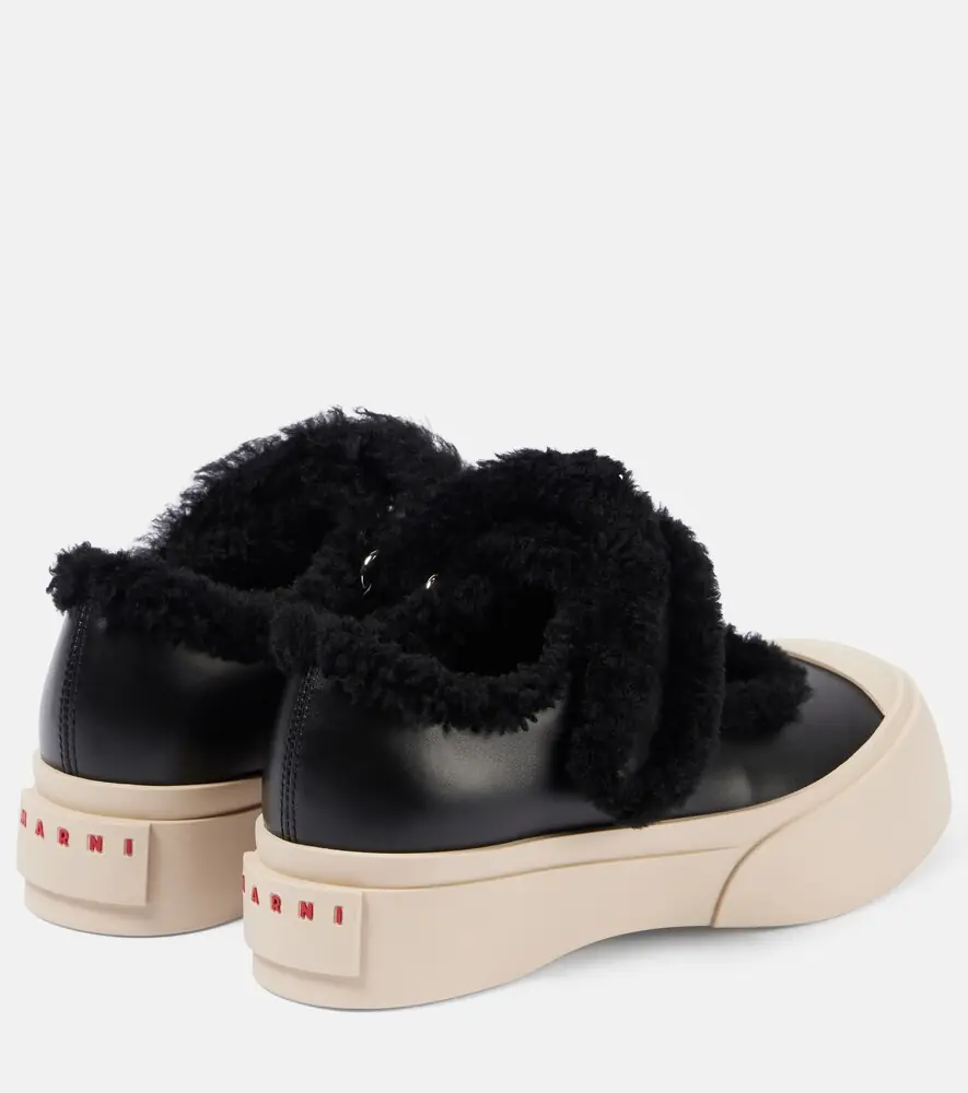 Marni Pablo shearling-lined leather sneakers | Thumbnail 3 Marni Pablo shearling-lined leather sneakers | Thumbnail 3