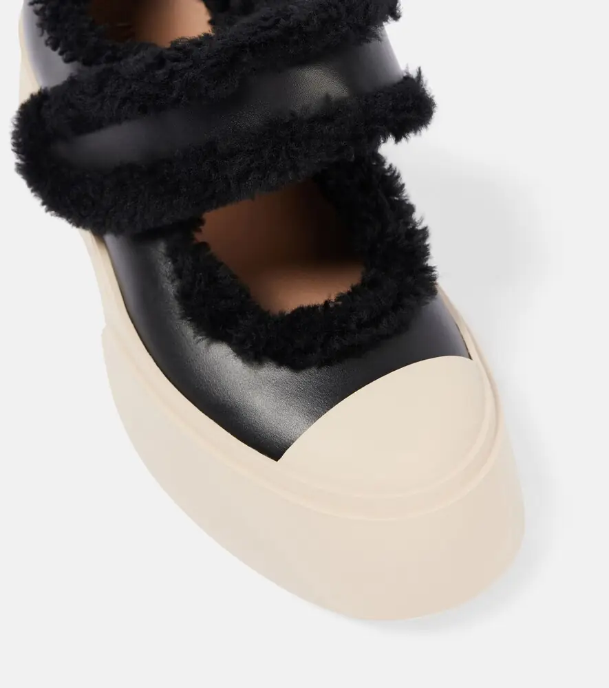 Marni Pablo shearling-lined leather sneakers | Thumbnail 4 Marni Pablo shearling-lined leather sneakers | Thumbnail 4