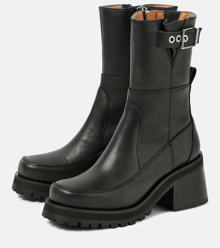 Ganni Faux leather ankle boots | Thumbnail 2 Ganni Faux leather ankle boots | Thumbnail 2