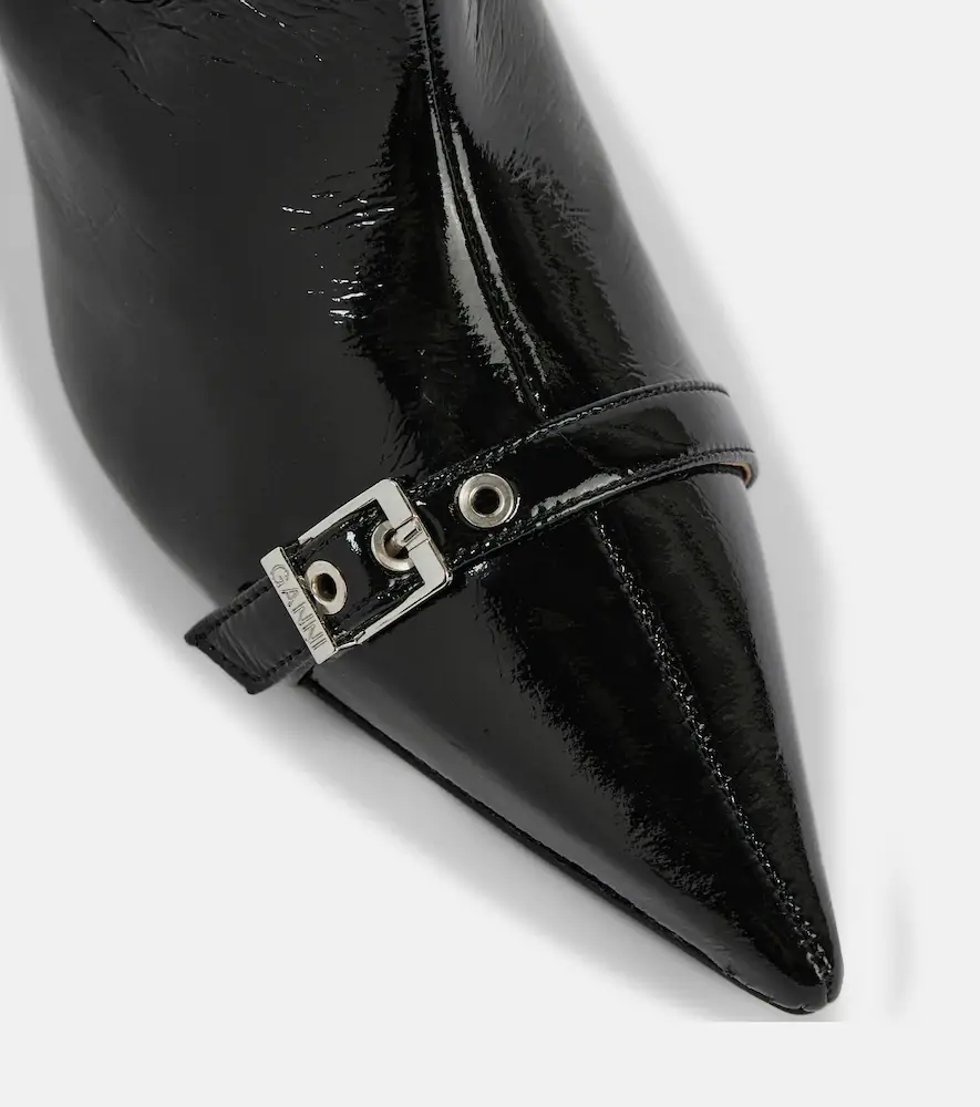 Ganni Eyelets faux leather knee-high boots | Thumbnail 4