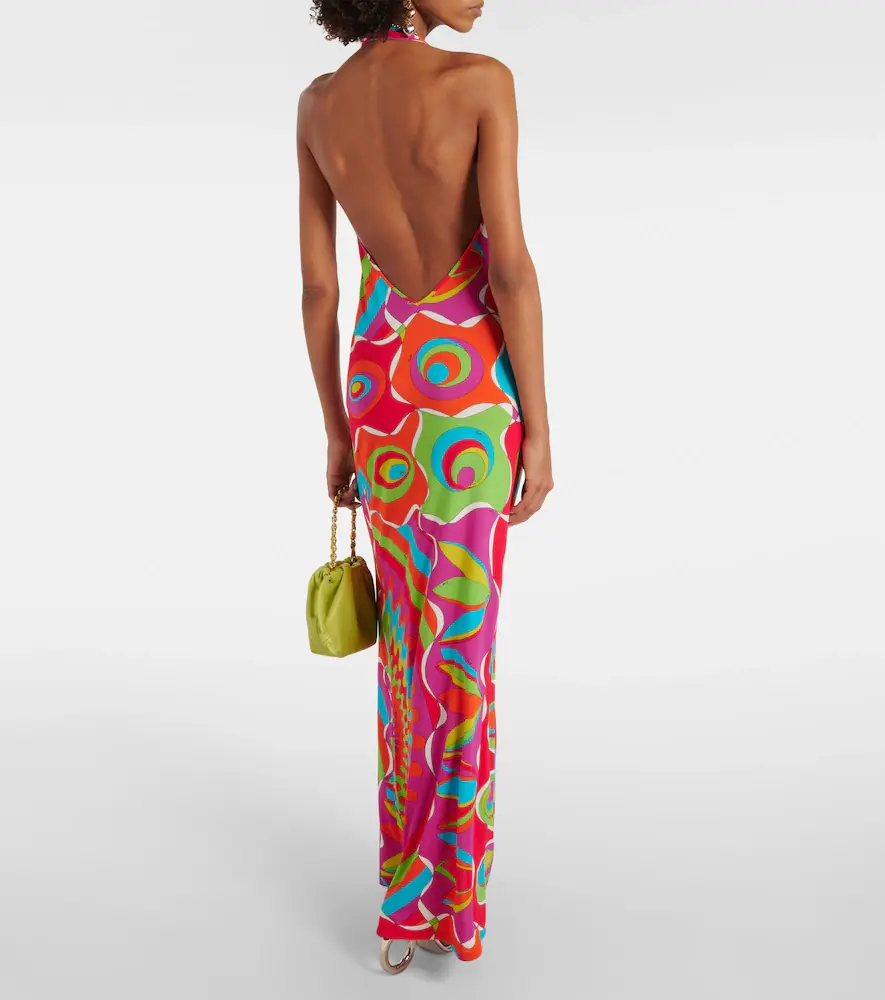 PUCCI Bersaglio halterneck jersey maxi dress | Thumbnail 2 PUCCI Bersaglio halterneck jersey maxi dress | Thumbnail 2