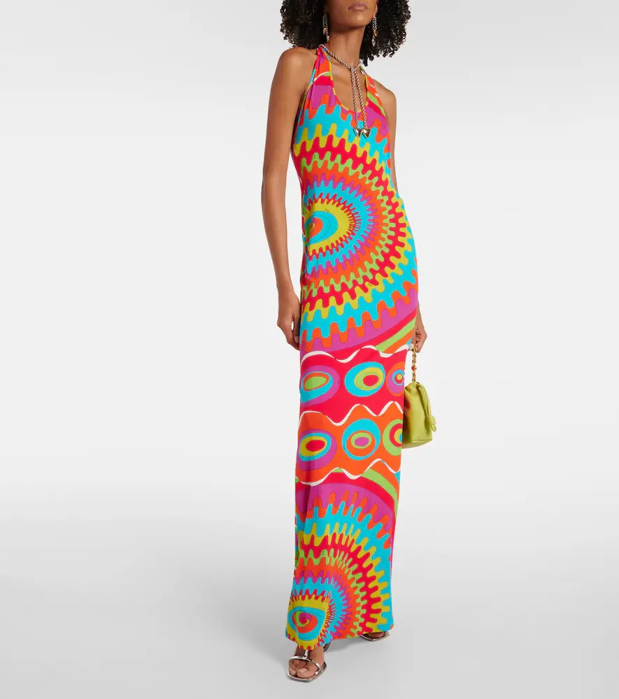 PUCCI Bersaglio halterneck jersey maxi dress | Thumbnail 3 PUCCI Bersaglio halterneck jersey maxi dress | Thumbnail 3