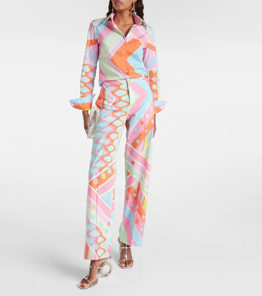 PUCCI Vivara mid-rise cotton straight pants | Thumbnail 4 PUCCI Vivara mid-rise cotton straight pants | Thumbnail 4