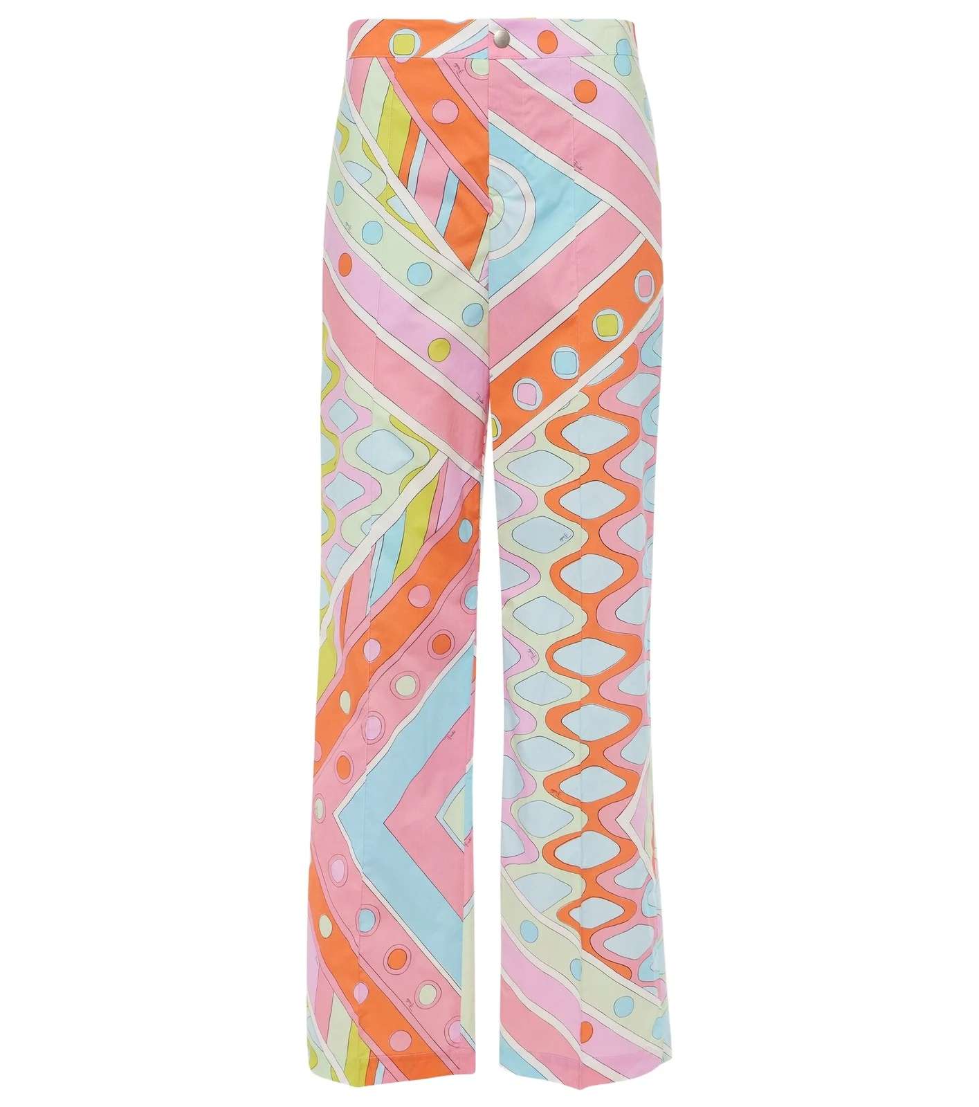 Vivara mid-rise cotton straight pants